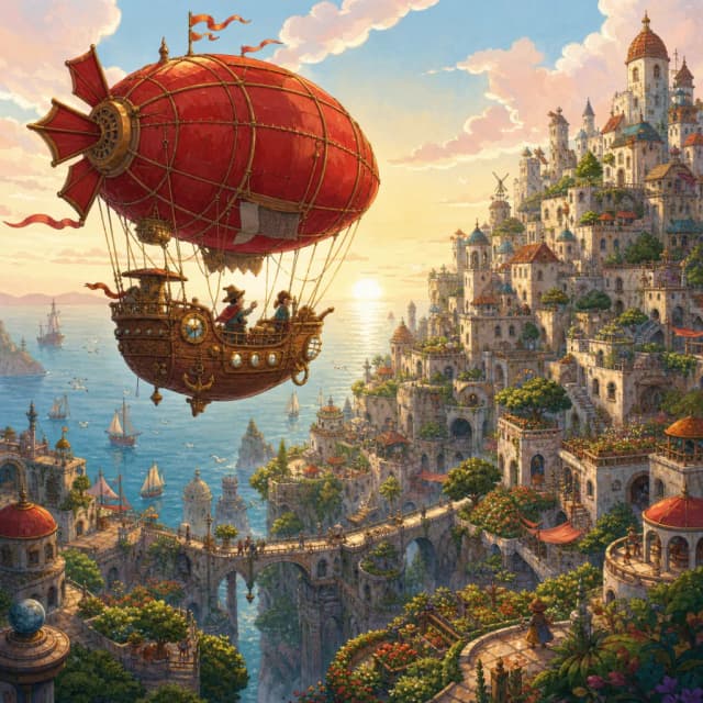 storybook airship